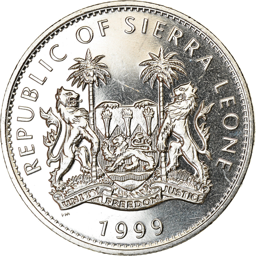 Coin, Sierra Leone, Dollar, 1999, British Royal Mint, Amerigo Vespucci, MS(63)