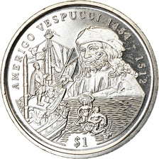 Coin, Sierra Leone, Dollar, 1999, British Royal Mint, Amerigo Vespucci, MS(63)
