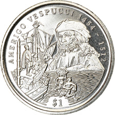 Coin, Sierra Leone, Dollar, 1999, British Royal Mint, Amerigo Vespucci, MS(63)