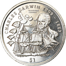 Coin, Sierra Leone, Dollar, 1999, British Royal Mint, Charles Darwin, MS(63)