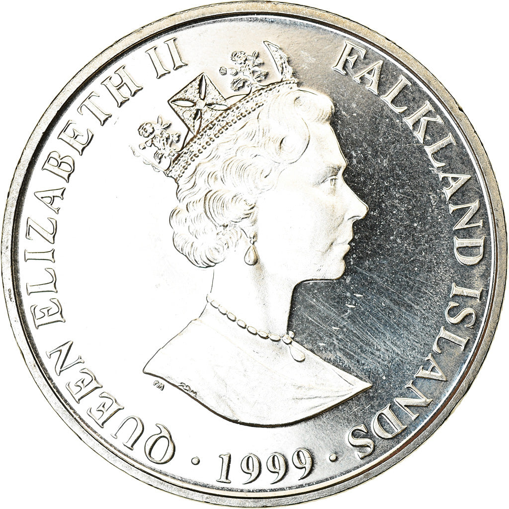 Moneta, Isole Falkland, 2 Pounds, 1999, Sir Ernest Henry Shackleton, SPL