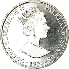 Coin, Falkland Islands, 2 Pounds, 1999, Sir Ernest Henry Shackleton, MS(63)