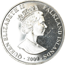 Coin, Falkland Islands, 2 Pounds, 2000, Ruée vers l'or - Vicar of Bray, MS(63)