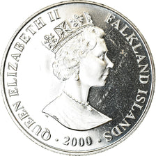 Coin, Falkland Islands, 2 Pounds, 2000, Ruée vers l'or - Vicar of Bray, MS(63)