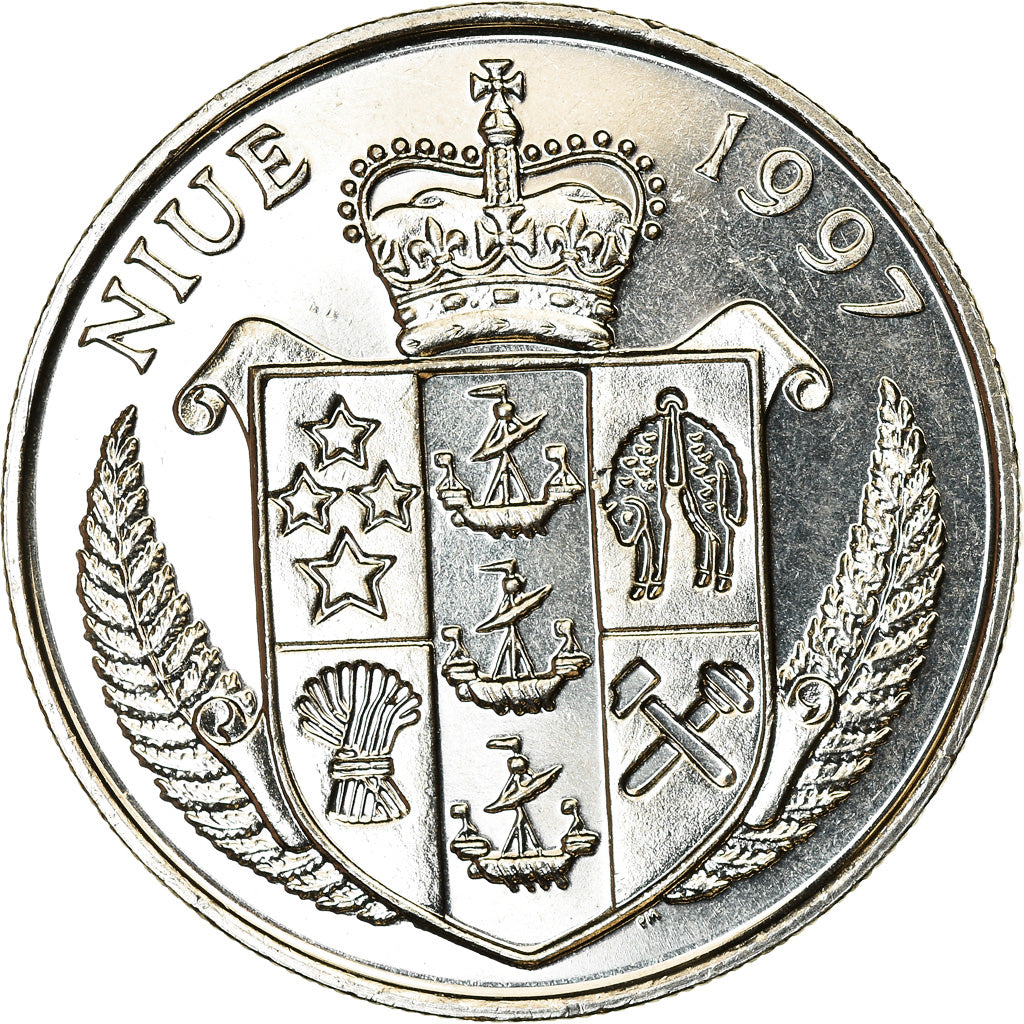 Coin, Niue, Dollar, 1997, Diana - Princesse du peuple, MS(63), Cupro-nickel