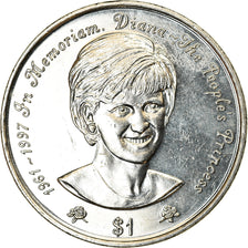 Coin, Niue, Dollar, 1997, Diana - Princesse du peuple, MS(63), Cupro-nickel