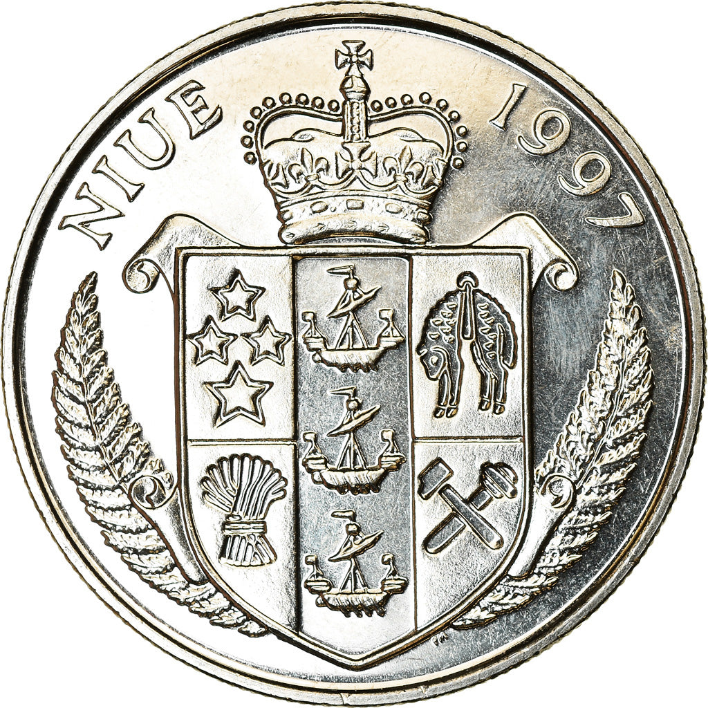 Coin, Niue, Dollar, 1997, Diana - Princesse du peuple, MS(63), Cupro-nickel