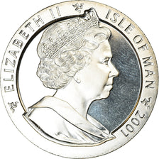 Moneta, Wyspa Man, Crown, 2001, Pobjoy Mint, Année du Serpent, MS(63)