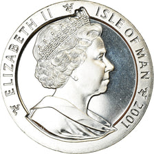 Moneta, Wyspa Man, Crown, 2001, Pobjoy Mint, Année du Serpent, MS(63)
