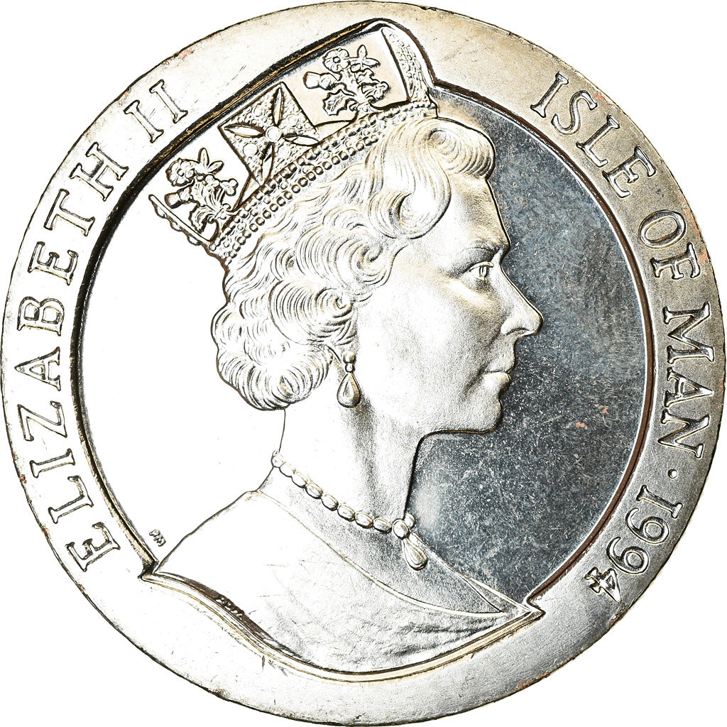 Coin, Isle of Man, Crown, 1994, Pobjoy Mint, Année du Chien, MS(63)