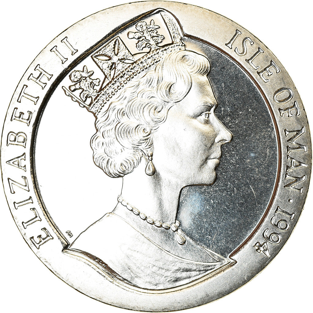 Coin, Isle of Man, Crown, 1994, Pobjoy Mint, Année du Chien, MS(63)