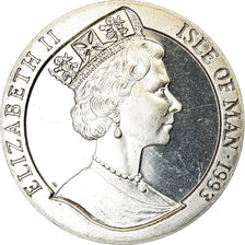 Münze, Isle of Man, Crown, 1993, Pobjoy Mint, Année du Coq, UNZ, Cupro-nickel