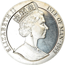 Monnaie, Isle of Man, Crown, 1993, Pobjoy Mint, Année du Coq, SPL, Cupro-nickel