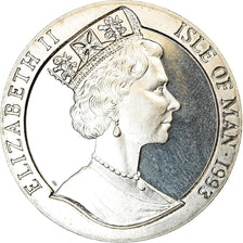 Monnaie, Isle of Man, Crown, 1993, Pobjoy Mint, Année du Coq, SPL, Cupro-nickel