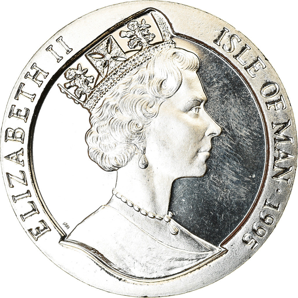 Coin, Isle of Man, Crown, 1995, Pobjoy Mint, Année du Cochon, MS(63)