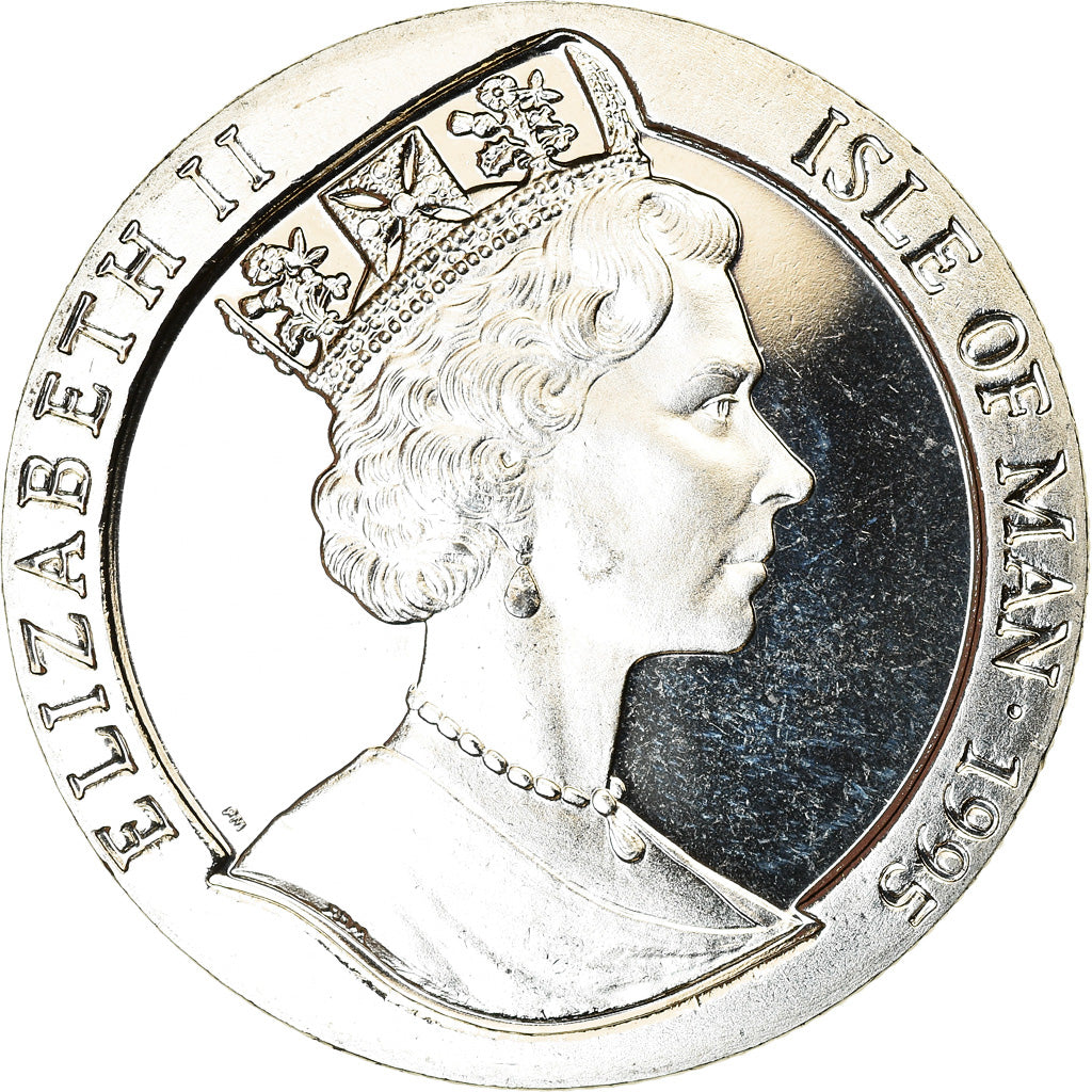 Coin, Isle of Man, Crown, 1995, Pobjoy Mint, Année du Cochon, MS(63)