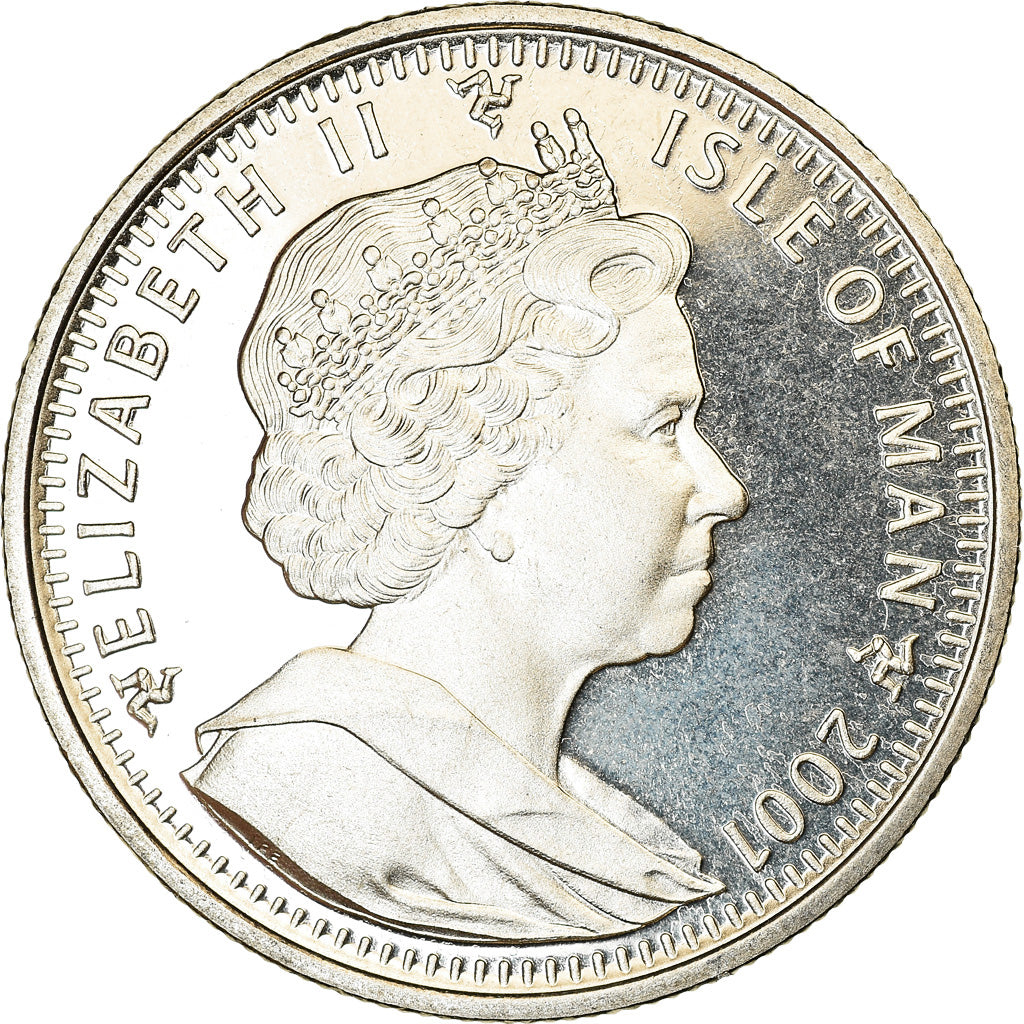 Coin, Isle of Man, Crown, 2001, Pobjoy Mint, Harry Potter - 4ème portrait