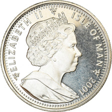 Coin, Isle of Man, Crown, 2001, Pobjoy Mint, Harry Potter - 4ème portrait