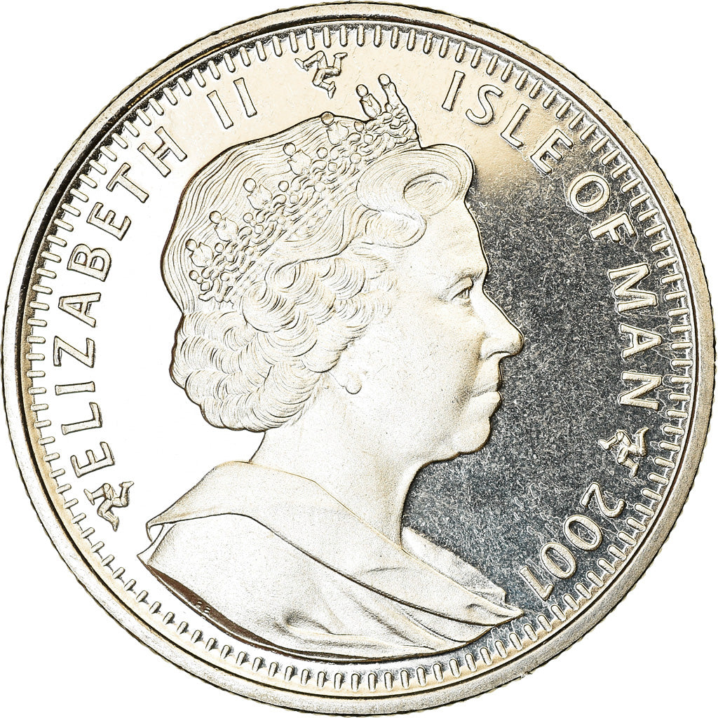Coin, Isle of Man, Crown, 2001, Pobjoy Mint, Harry Potter - 4ème portrait