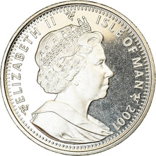 Coin, Isle of Man, Crown, 2001, Pobjoy Mint, Harry Potter - 4ème portrait