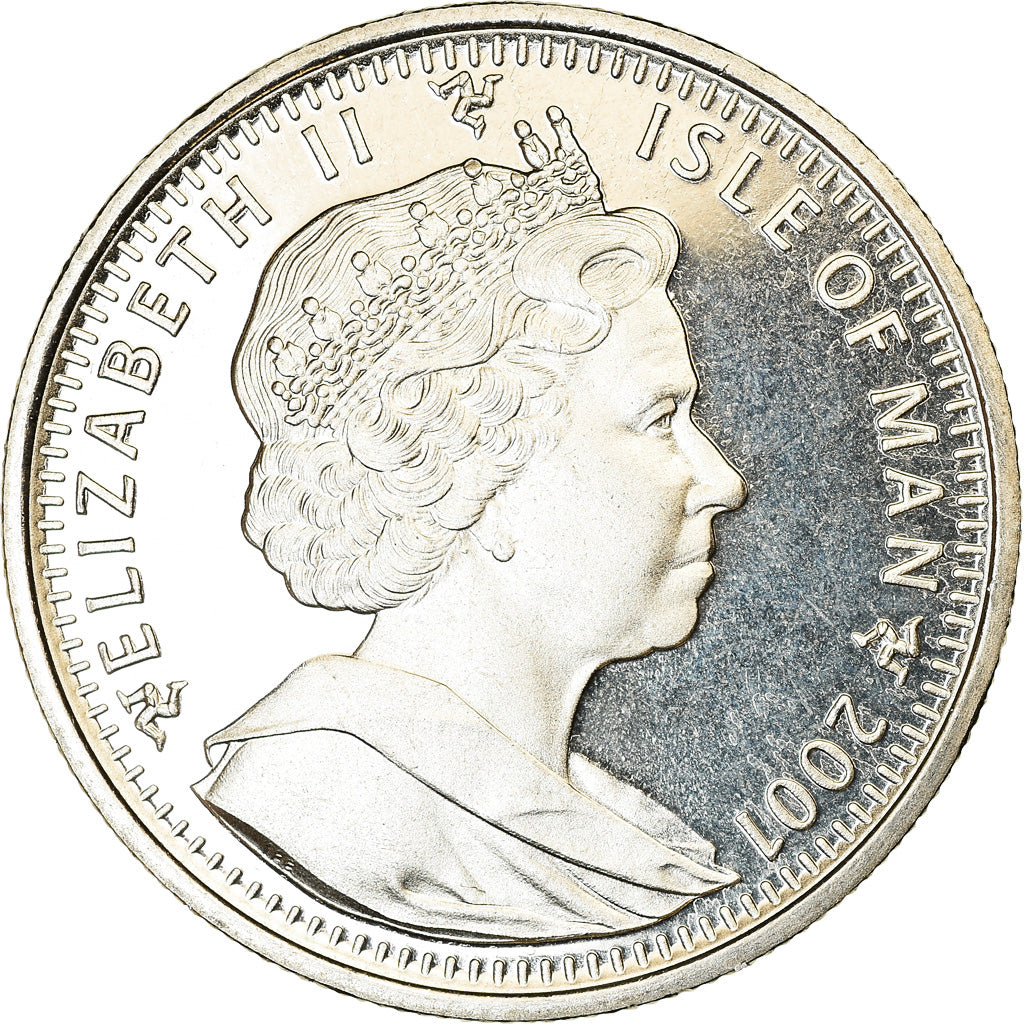 Coin, Isle of Man, Crown, 2001, Pobjoy Mint, Harry Potter - 4ème portrait