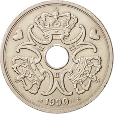 Denmark, Margrethe II, 5 Kroner,1990,Copenhagen,AU(50-53),Copper-nickel,KM 869.1