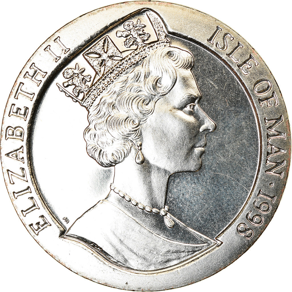 Coin, Isle of Man, Crown, 1998, Pobjoy Mint, Année du Tigre, MS(63)