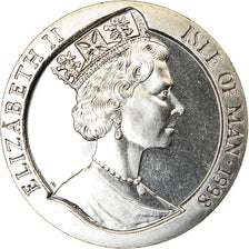 Coin, Isle of Man, Crown, 1998, Pobjoy Mint, Année du Tigre, MS(63)