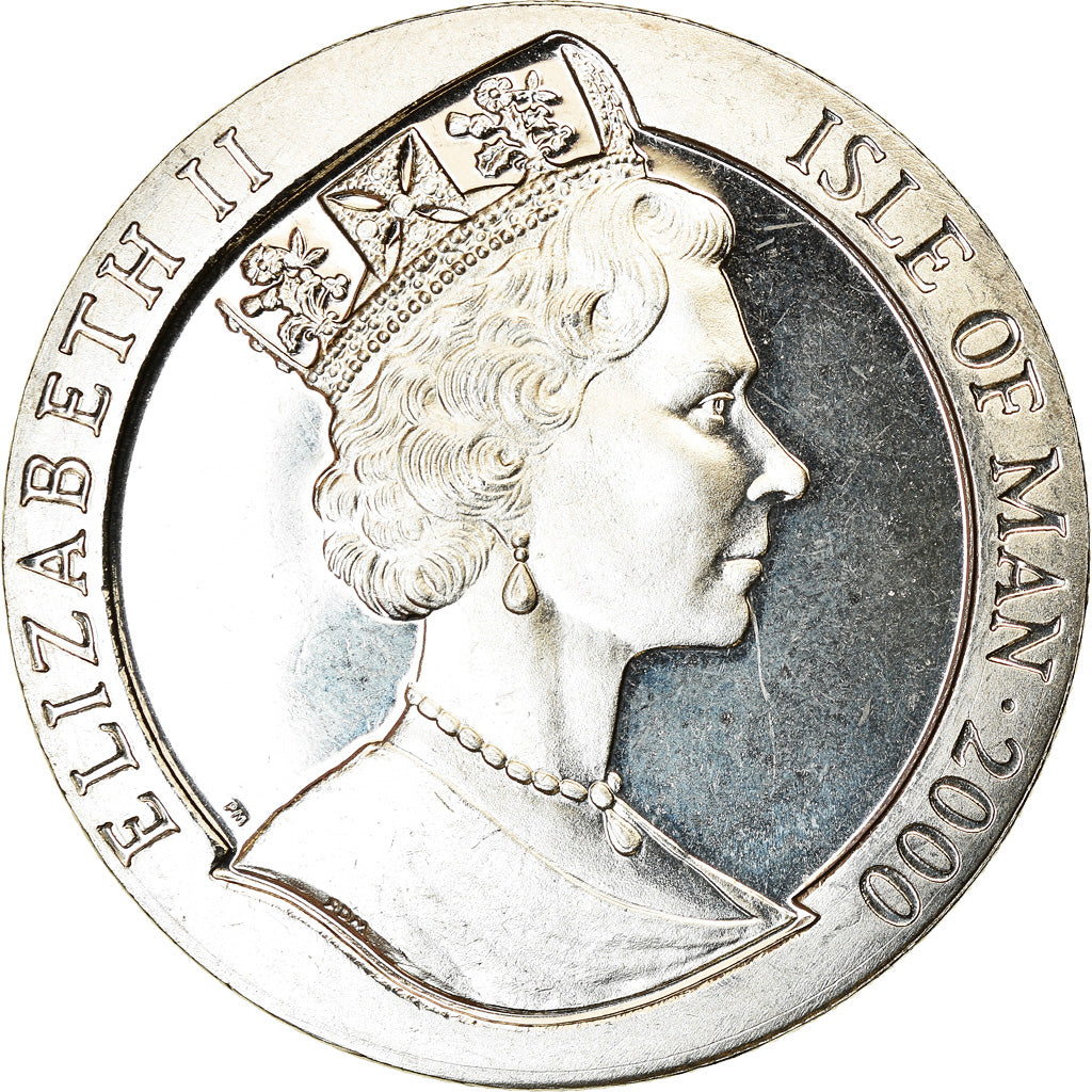 Coin, Isle of Man, Crown, 2000, Pobjoy Mint, Année du Dragon, MS(63)