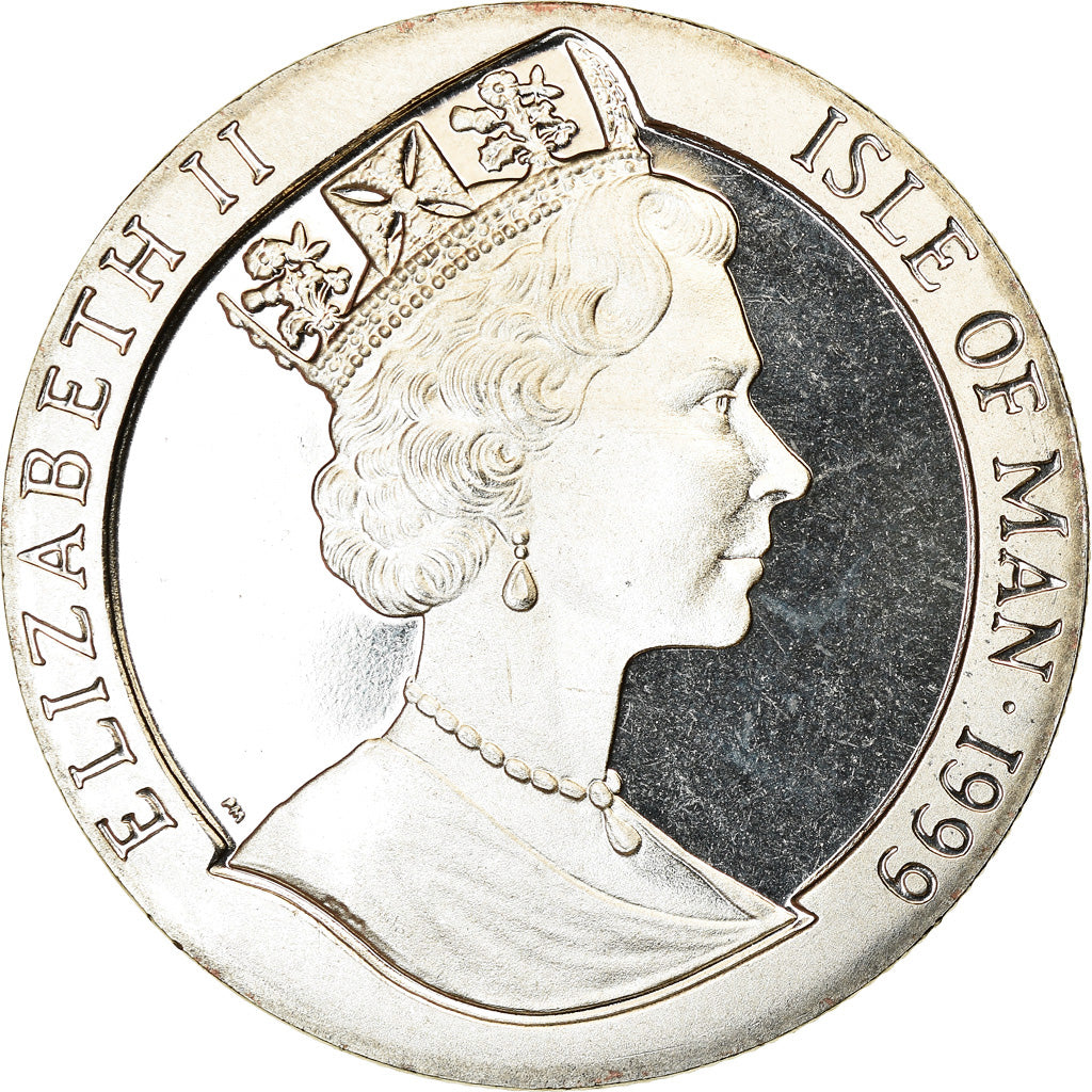 Coin, Isle of Man, Crown, 1999, Pobjoy Mint, Année du Lièvre, MS(63)