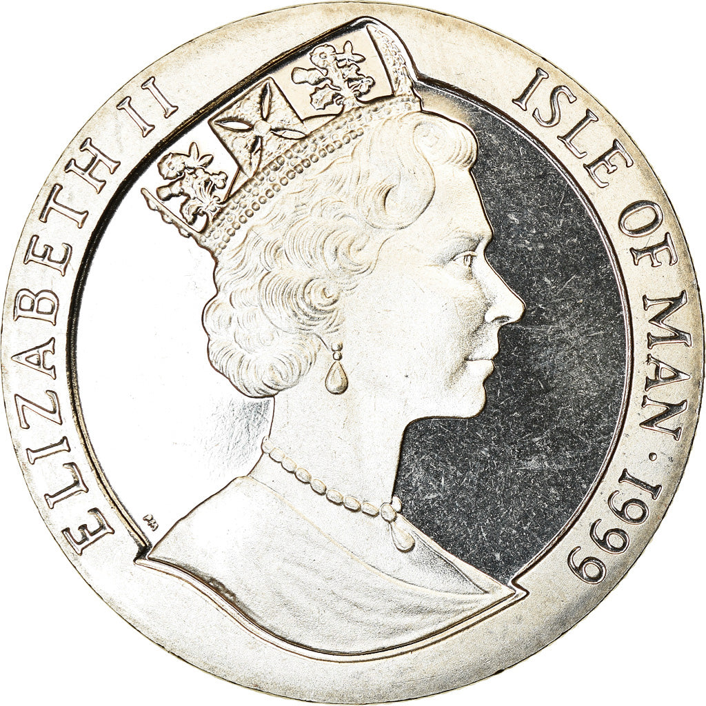 Coin, Isle of Man, Crown, 1999, Pobjoy Mint, Année du Lièvre, MS(63)