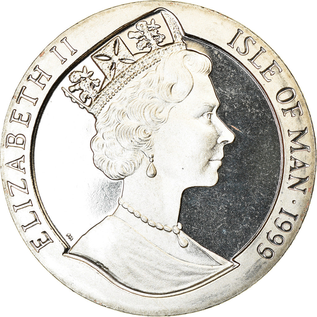 Coin, Isle of Man, Crown, 1999, Pobjoy Mint, Année du Lièvre, MS(63)