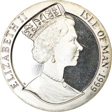 Coin, Isle of Man, Crown, 1999, Pobjoy Mint, Année du Lièvre, MS(63)