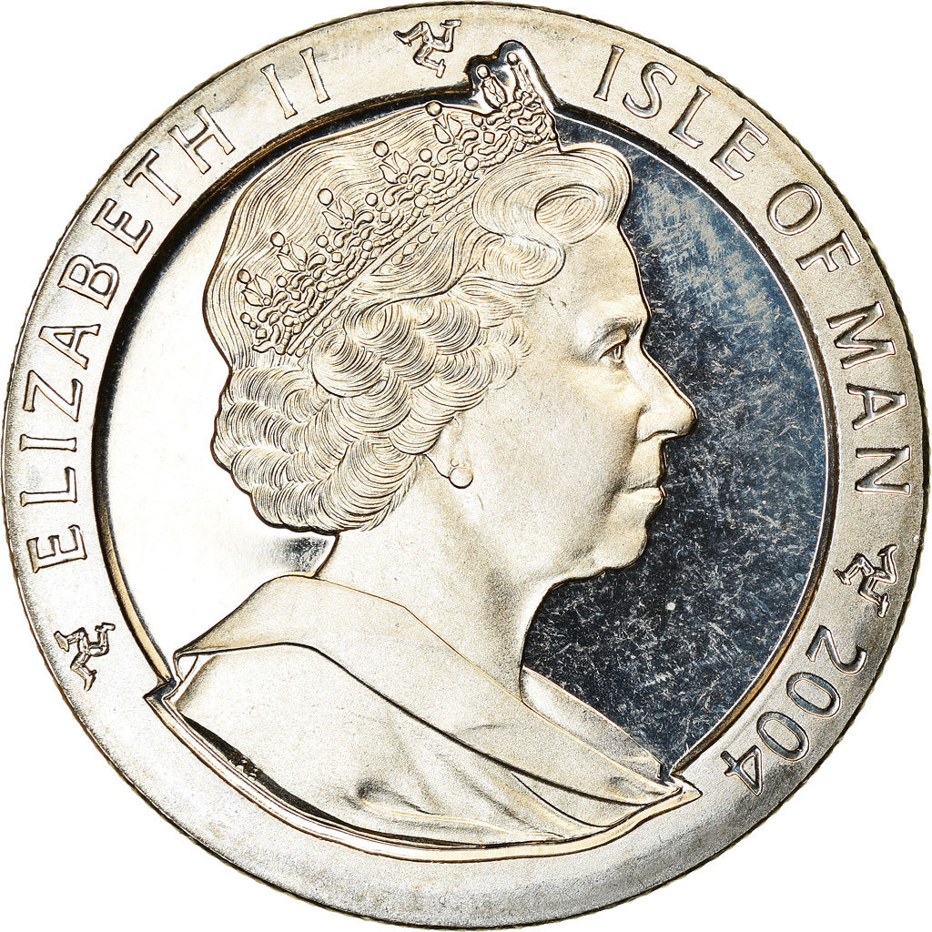Coin, Isle of Man, Crown, 2004, Pobjoy Mint, Année du Singe, MS(63)
