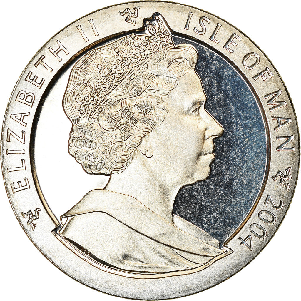 Coin, Isle of Man, Crown, 2004, Pobjoy Mint, Année du Singe, MS(63)