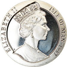 Coin, Isle of Man, Crown, 1997, Pobjoy Mint, Année du Buffle, MS(63)