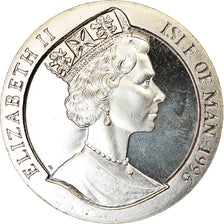 Münze, Isle of Man, Crown, 1996, Pobjoy Mint, Année du Rat, UNZ, Cupro-nickel