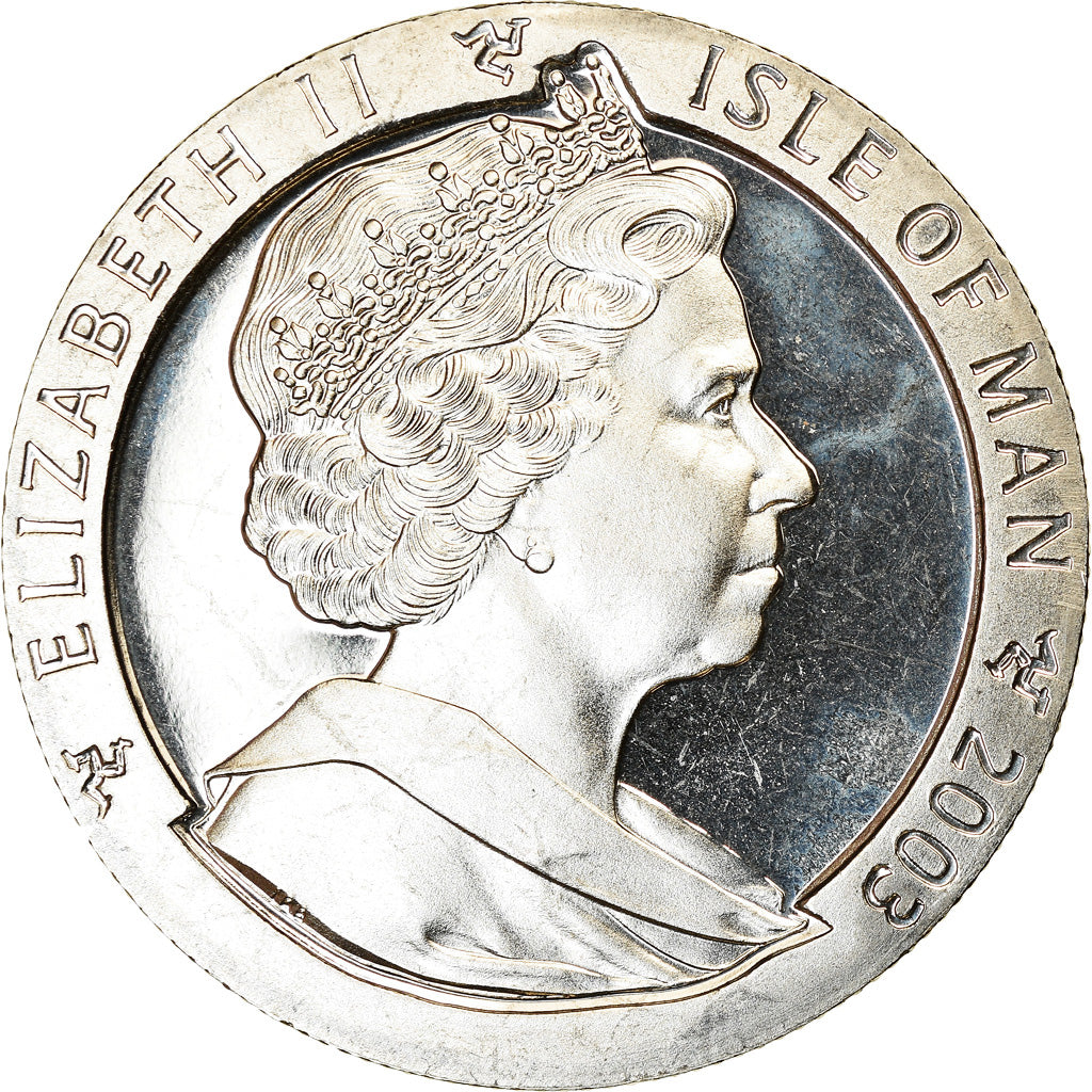Coin, Isle of Man, Crown, 2003, Pobjoy Mint, Année de la Chèvre, MS(63)
