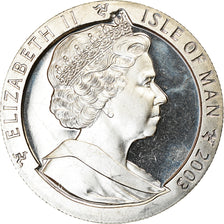 Coin, Isle of Man, Crown, 2003, Pobjoy Mint, Année de la Chèvre, MS(63)
