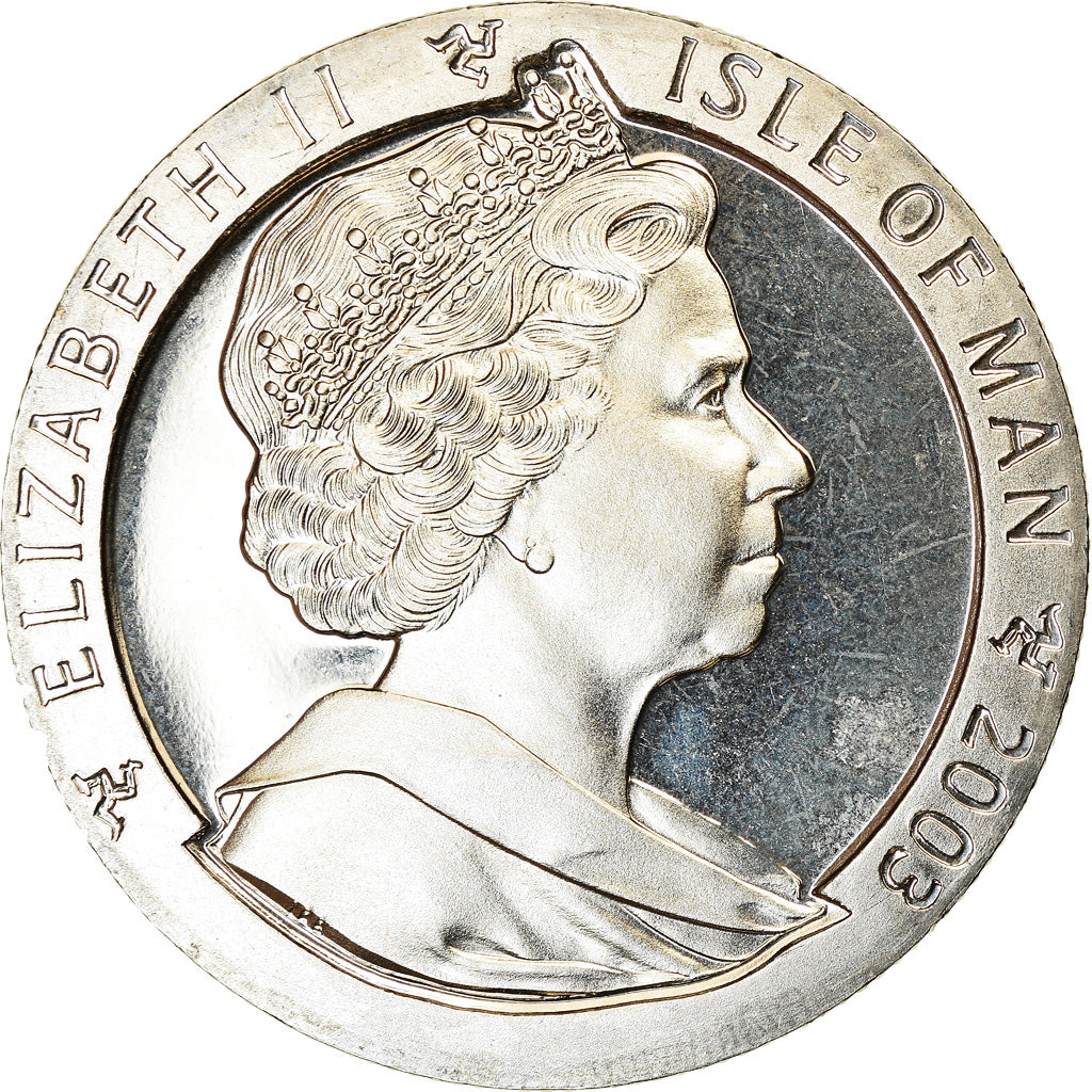 Coin, Isle of Man, Crown, 2003, Pobjoy Mint, Année de la Chèvre, MS(63)