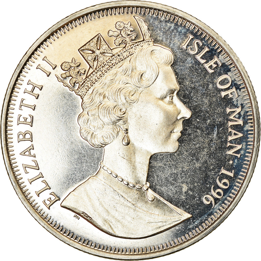 Coin, Isle of Man, Crown, 1996, Pobjoy Mint, La légende d'Arthur - Sir