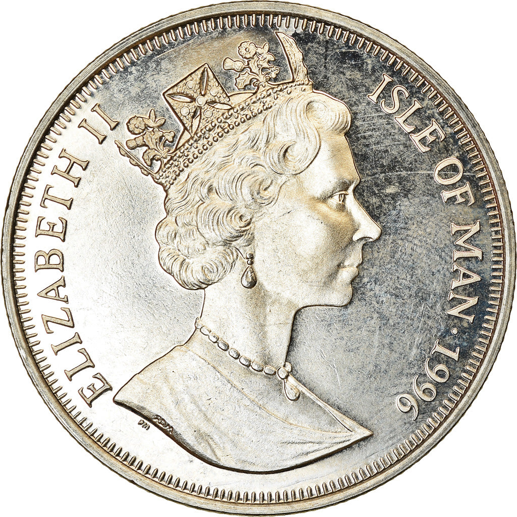 Coin, Isle of Man, Crown, 1996, Pobjoy Mint, La légende d'Arthur - Sir