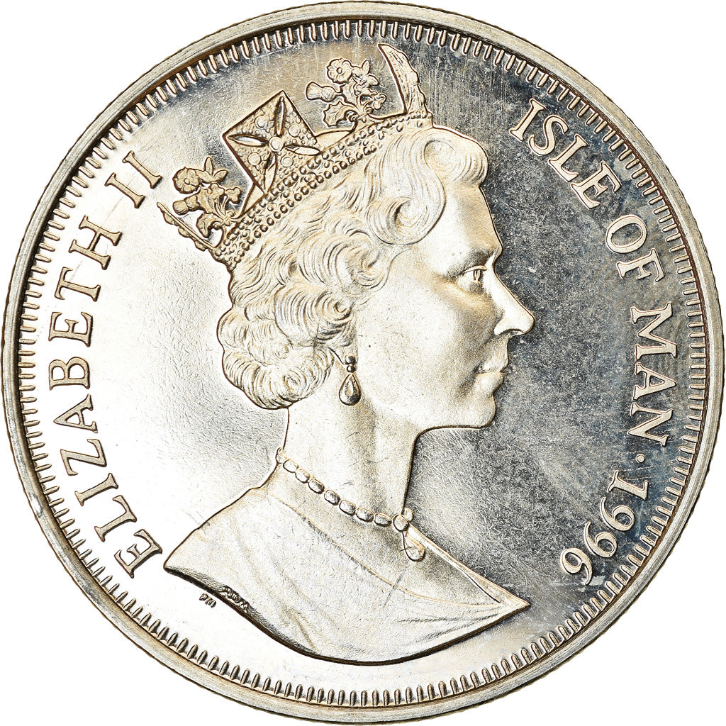 Coin, Isle of Man, Crown, 1996, Pobjoy Mint, La légende d'Arthur - Sir