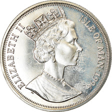 Coin, Isle of Man, Crown, 1996, Pobjoy Mint, La légende d'Arthur - La Reine