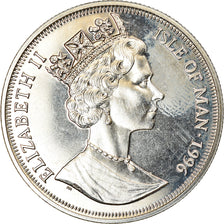 Monnaie, Isle of Man, Crown, 1996, Pobjoy Mint, La légende d'Arthur - Camelot