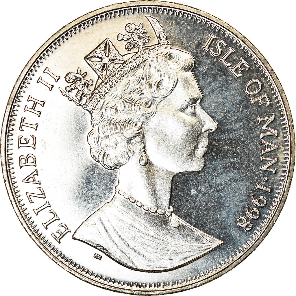 Moneta, Isola di Man, Crown, 1998, Pobjoy Mint, Année de l'océan - Baleine