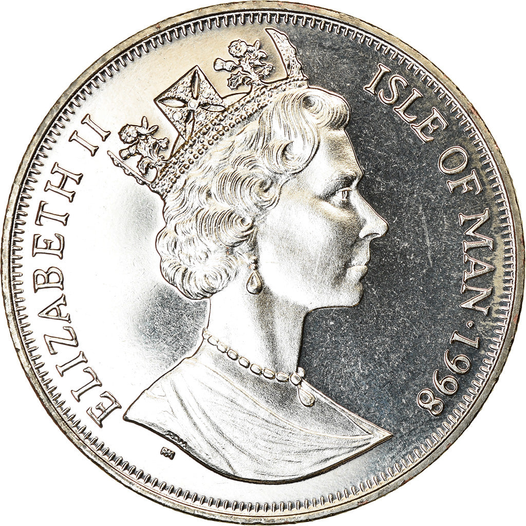 Monnaie, Isle of Man, Crown, 1998, Pobjoy Mint, Année de l'océan - Baleine