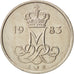 Denmark, Margrethe II, 10 Öre, 1983, Copenhagen,AU(50-53),Copper-nickel,KM 860.3