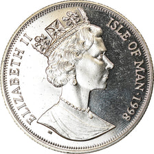 Coin, Isle of Man, Crown, 1998, Pobjoy Mint, Année de l'océan - Requin