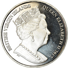 Coin, BRITISH VIRGIN ISLANDS, Dollar, 2017, Franklin Mint, Hippocampes, MS(63)
